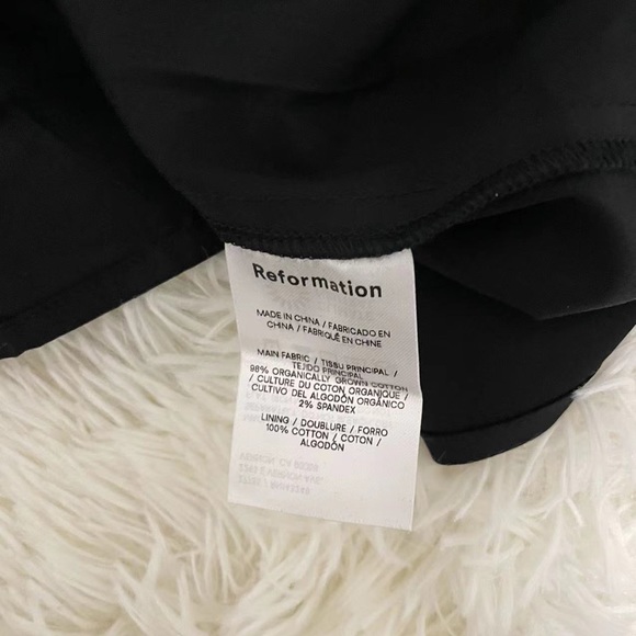 Reformation Stassie Dress Black - Picture 9 of 9